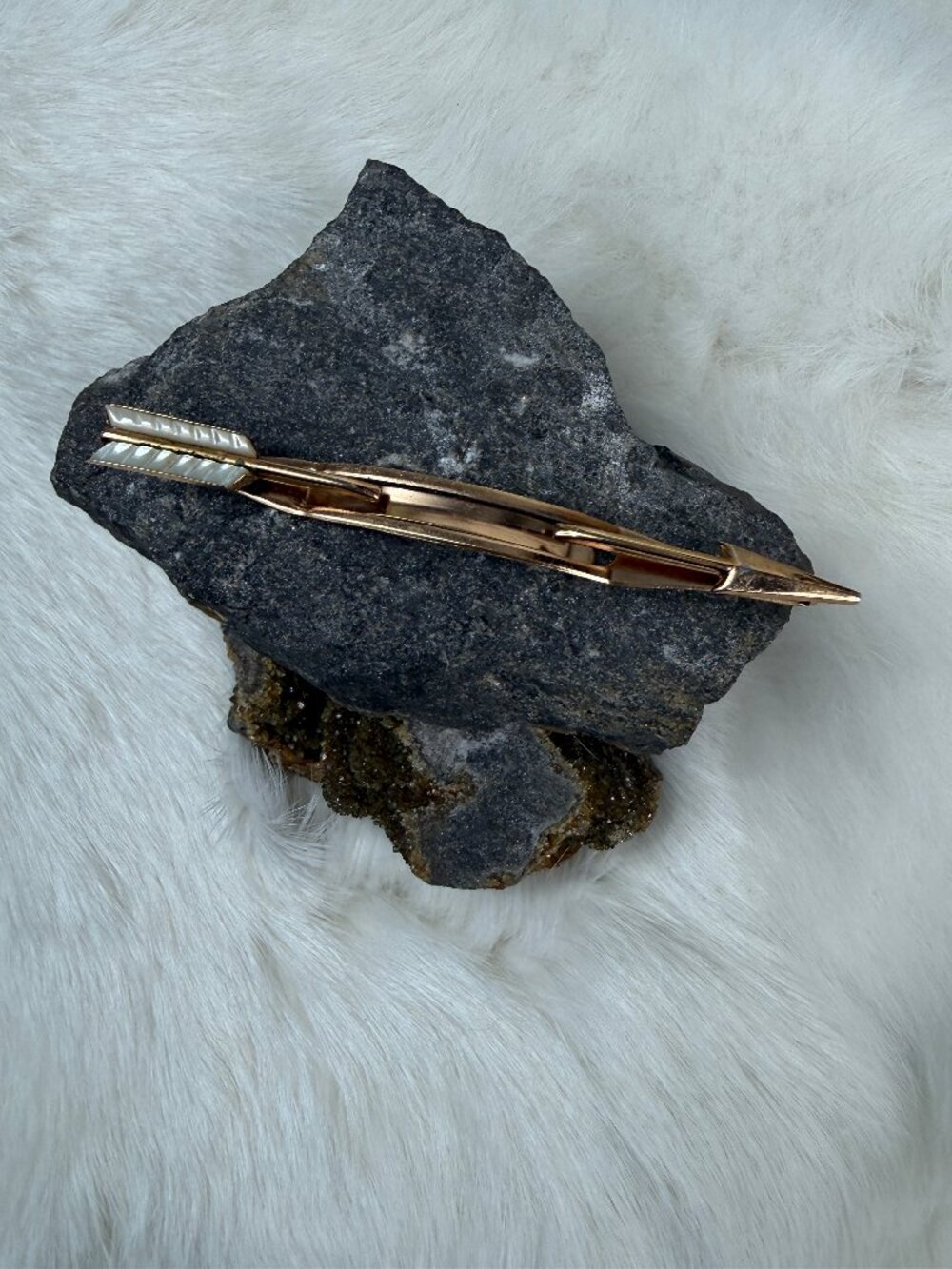 Vintage Swank Gold Tone Arrow Tie Bar .25" X 3.5"